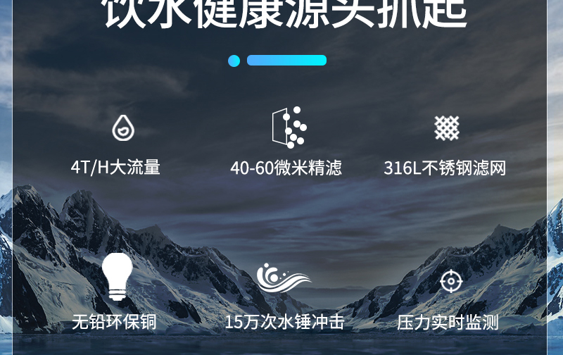 水立洁净水器,前置过滤器