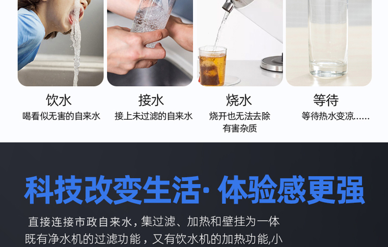 水立洁净水器,加热一体机