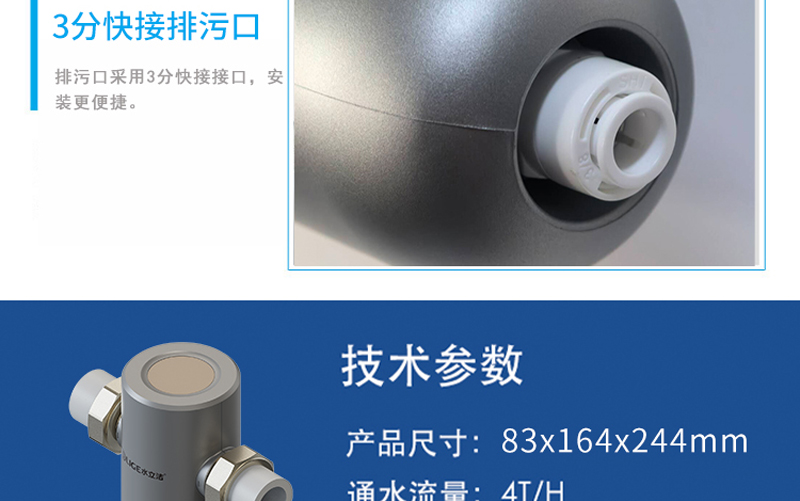 水立洁,水立洁净水器,前置过滤器